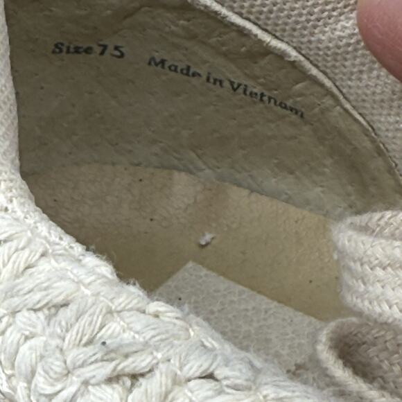 Dolce Vita Womens Knit Sneakers Sandstone Beige Dolen Shoes SIZE 7.5 US Boho - Picture 9 of 10